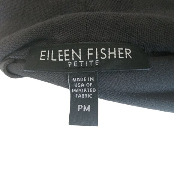 Eileen Fisher Petite Medium Gray Open Front Women’s Blazer Jacket - Picture 5 of 5